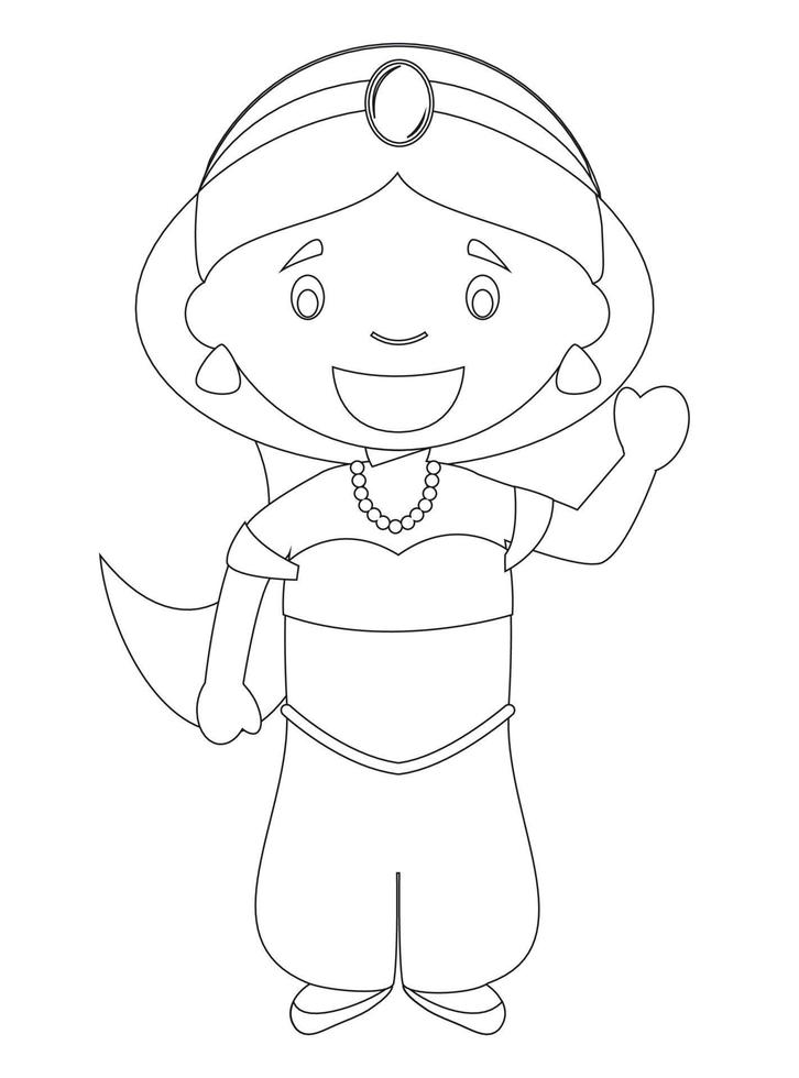 Fairy Tale Coloring Pages vector