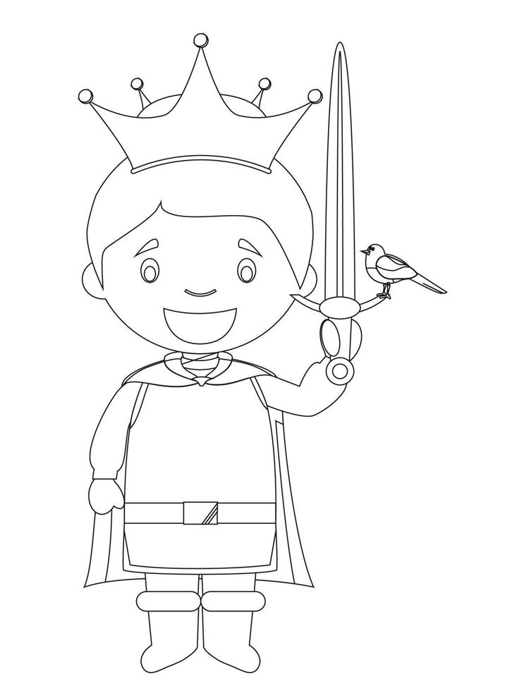 Fairy Tale Coloring Pages vector