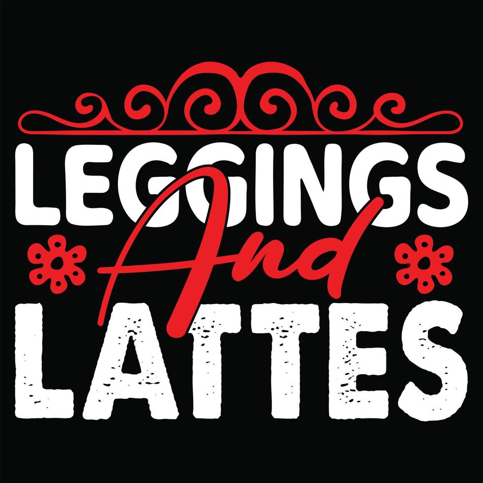 Leggings And Lattes vector