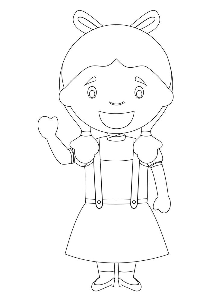 Fairy Tale Coloring Pages vector