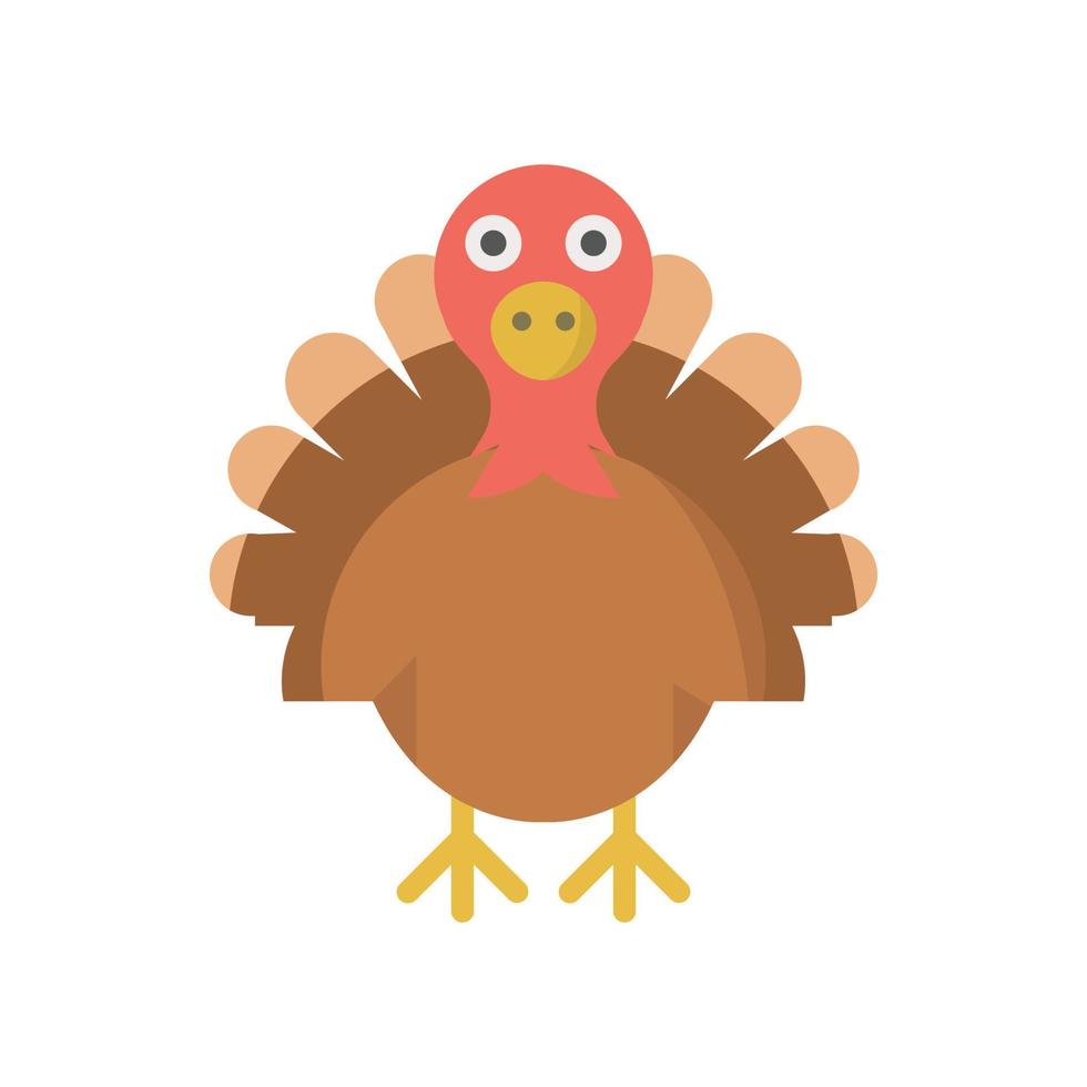 turkey animal Vector icon which is suitable for commercial work and easily modify or edit it