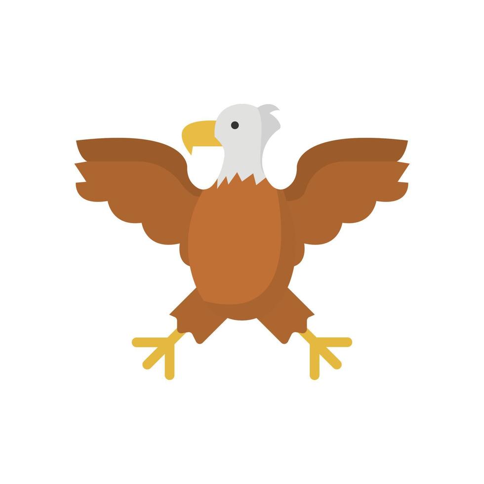 icono de vector de pájaro águila que es adecuado para el trabajo comercial y modificarlo o editarlo fácilmente