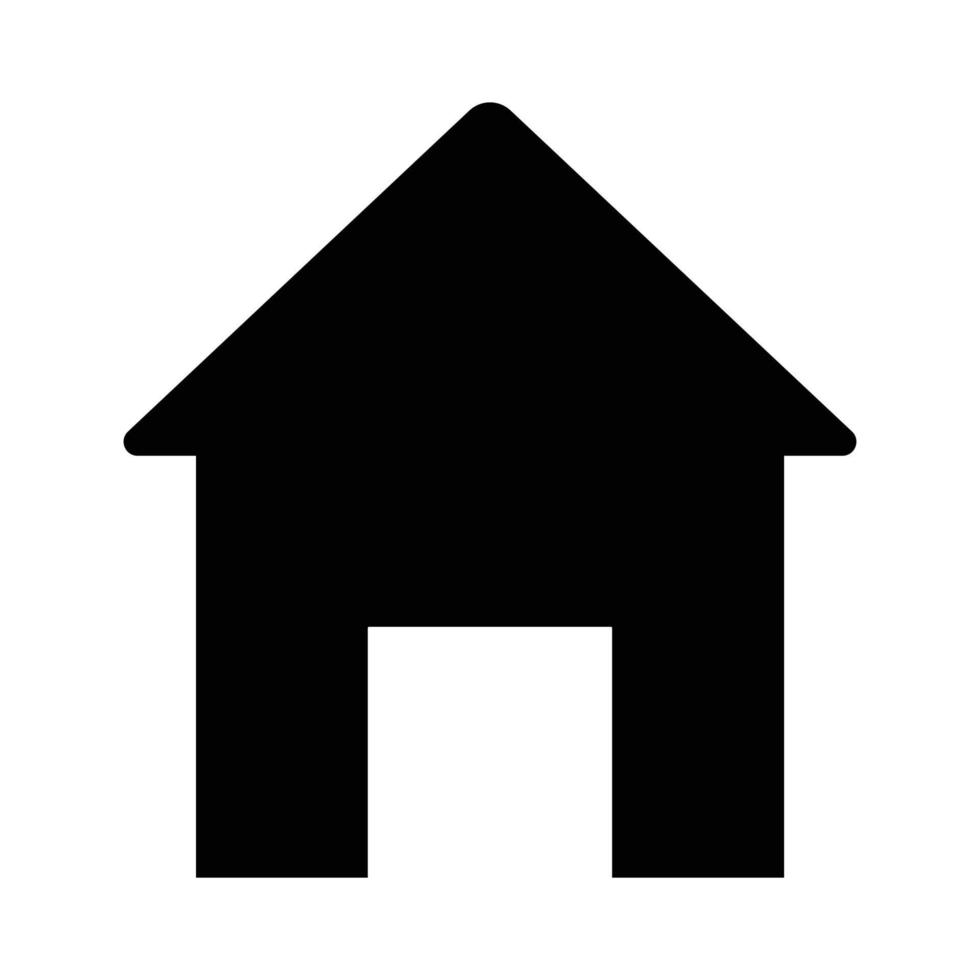 icono de vector de casa de bienes raíces que es adecuado para el trabajo comercial y modificarlo o editarlo fácilmente