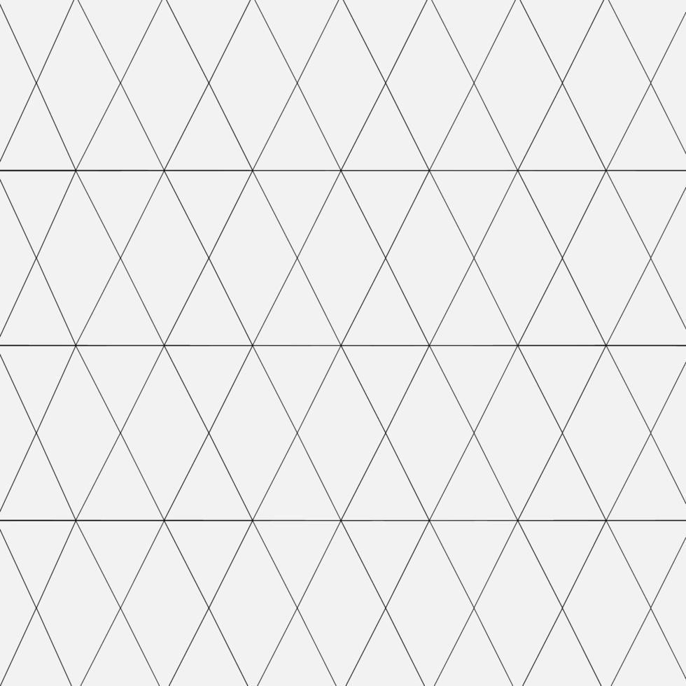 Endless triangle and rhombus pattern , Monochrome triangle background , Editable stroke vector