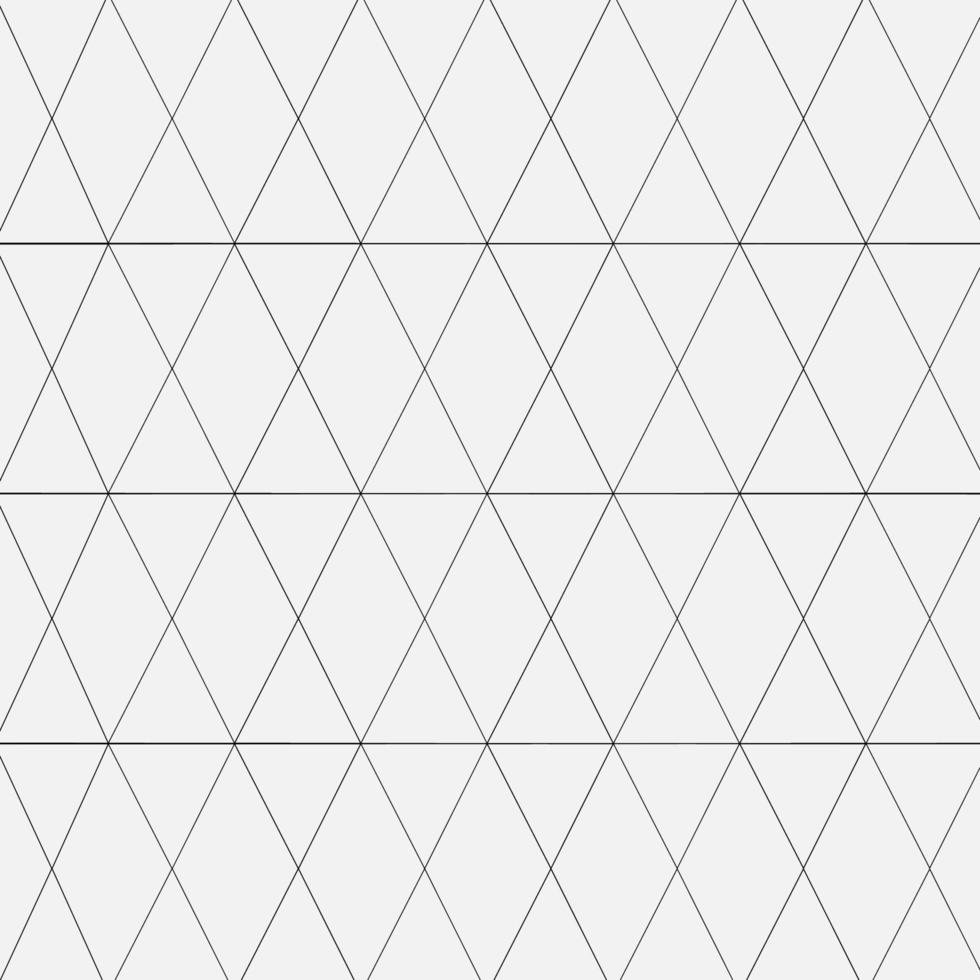 Endless triangle and rhombus pattern , Monochrome triangle background , Editable stroke vector