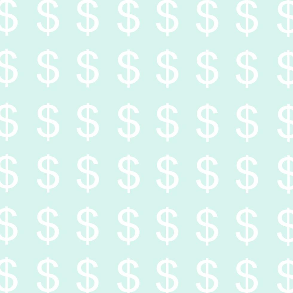 Repeat dollars text on blue background. vector