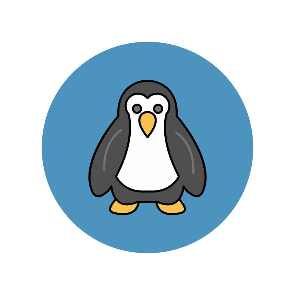 Penguin animal Vector icon which is suitable for commercial work and easily modify or edit it