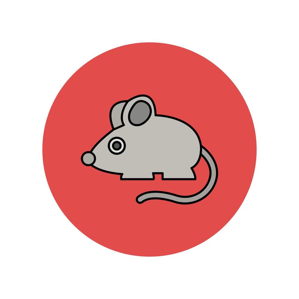 Rat Mouse Animal Vector icon which is suitable for commercial work and easily modify or edit it