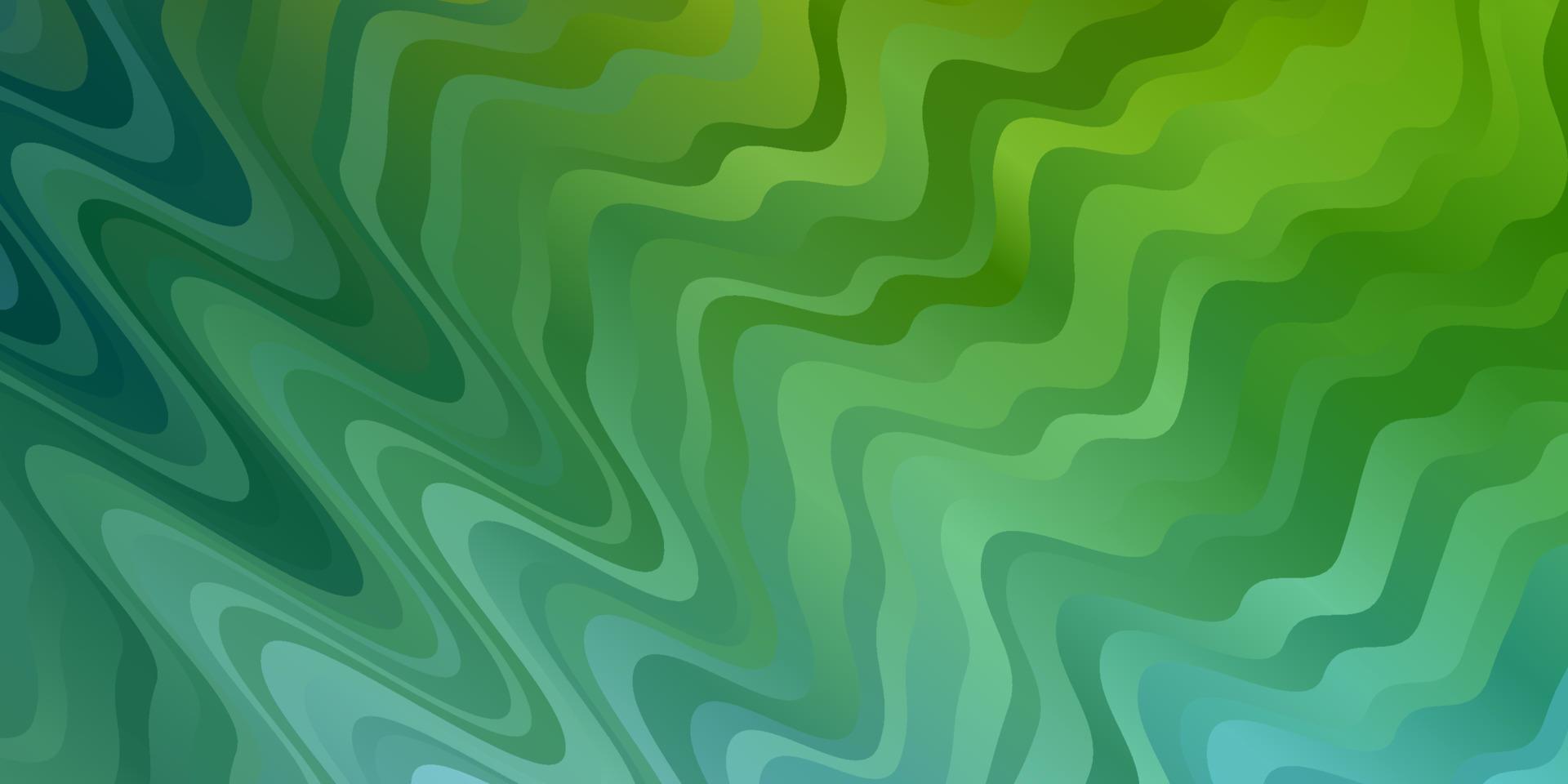 Fondo de vector azul claro, verde con líneas dobladas.