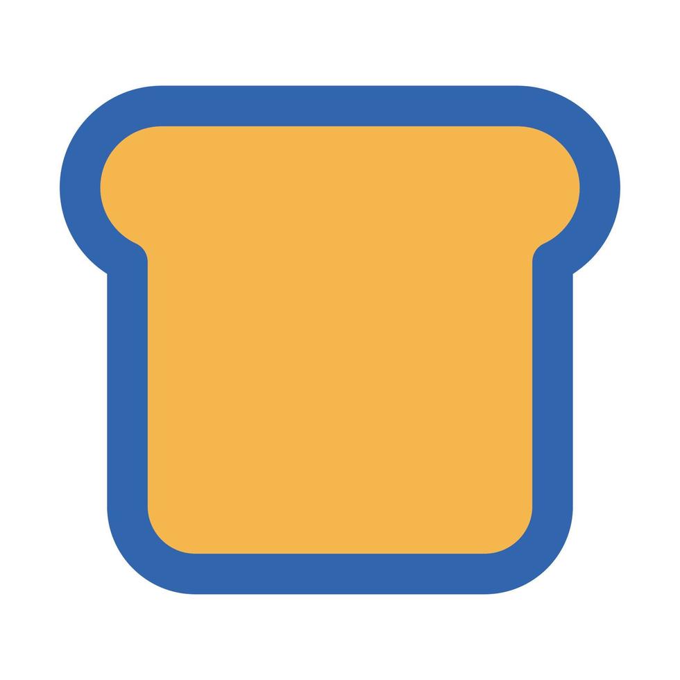 icono de vector de pan de sándwich que es adecuado para el trabajo comercial y modificarlo o editarlo fácilmente