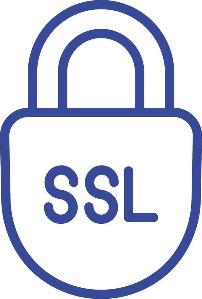 icono de vector aislado de seguridad ssl que puede modificar o editar fácilmente