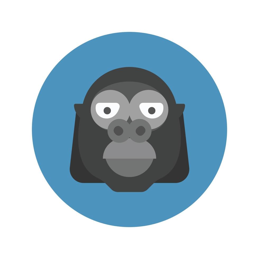 Gorilla animal Vector icon which is suitable for commercial work and easily modify or edit it