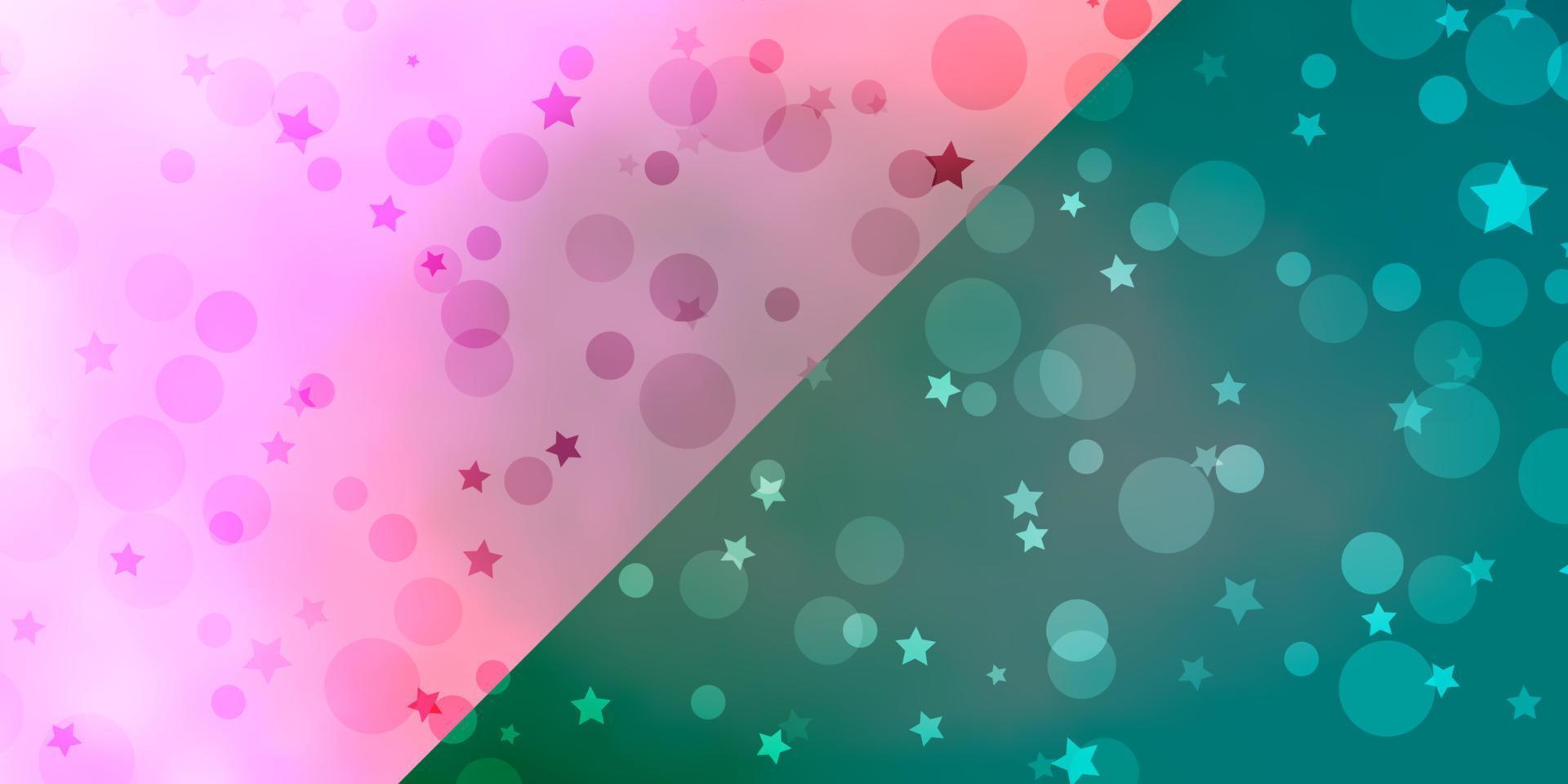 Vector background with circles, stars.