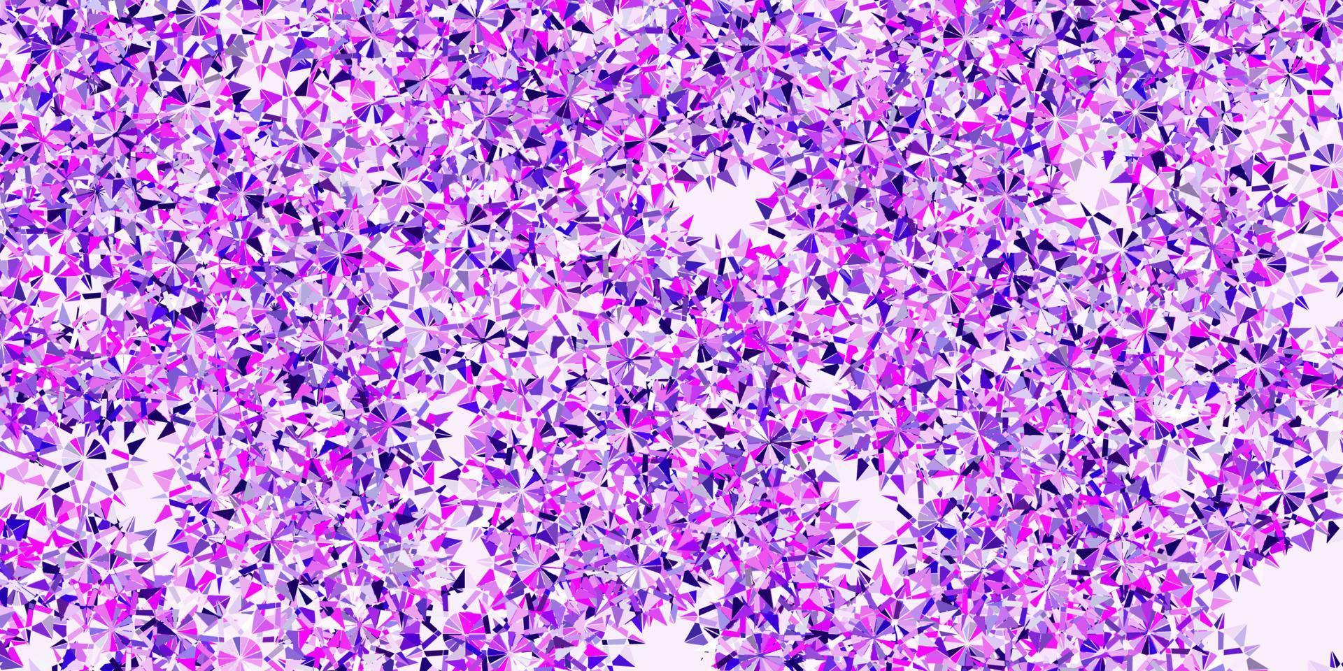 Light purple vector texture with bright snowflakes.