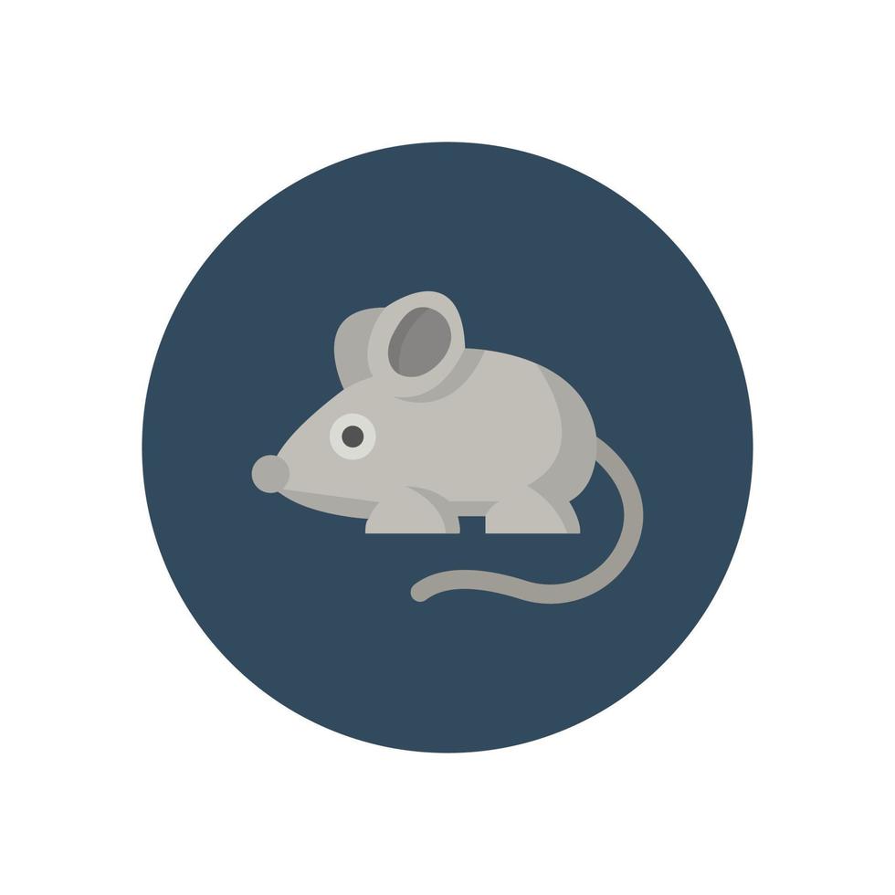 icono de vector animal de ratón de rata que es adecuado para el trabajo comercial y modificarlo o editarlo fácilmente