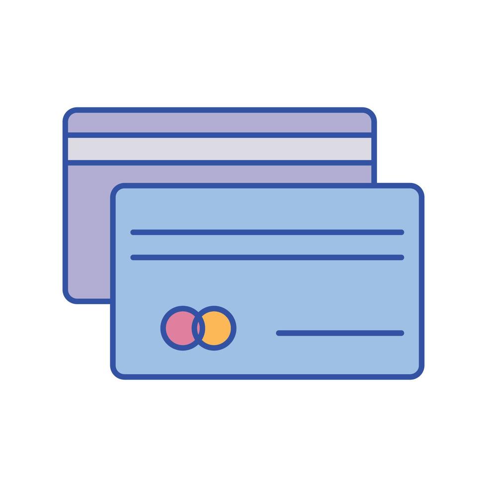 Bank card Vector icon which is suitable for commercial work and easily modify or edit it