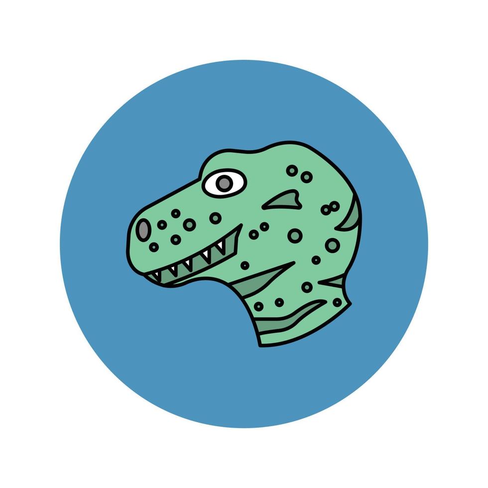 icono de vector animal de dinosaurio que es adecuado para el trabajo comercial y modificarlo o editarlo fácilmente