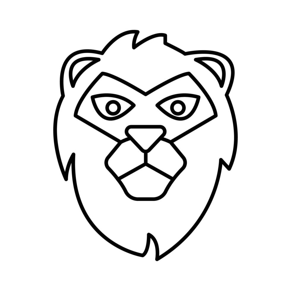 Lion animal Vector icon which is suitable for commercial work and easily modify or edit it