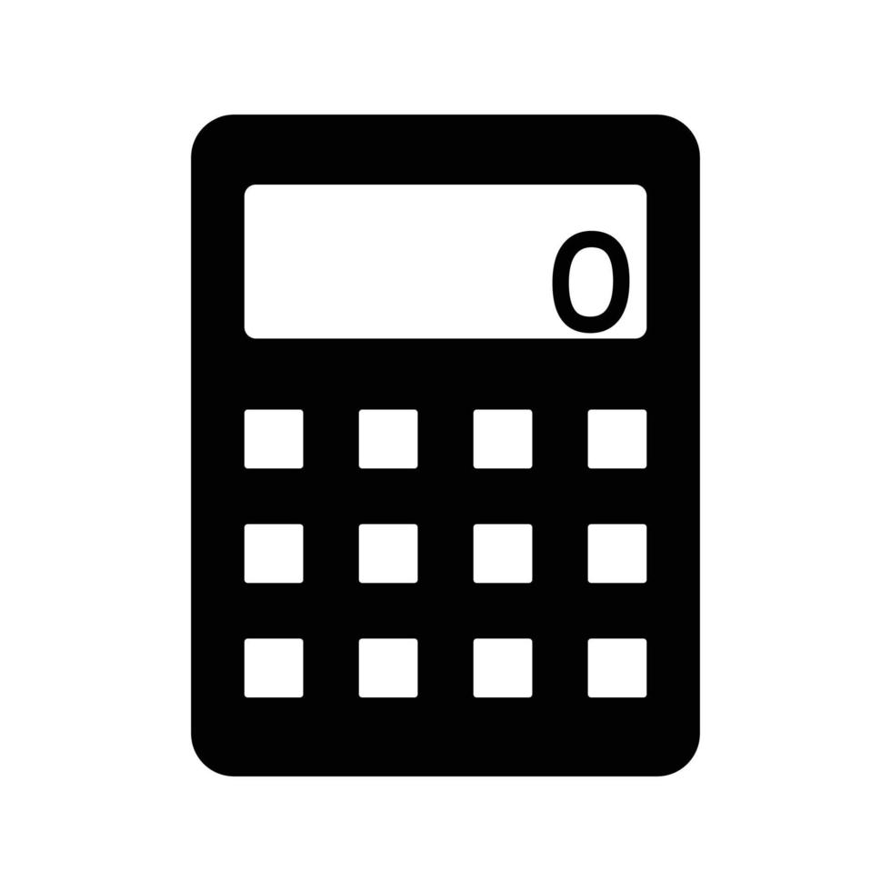 Calculator Vector icon which is suitable for commercial work and easily modify or edit it