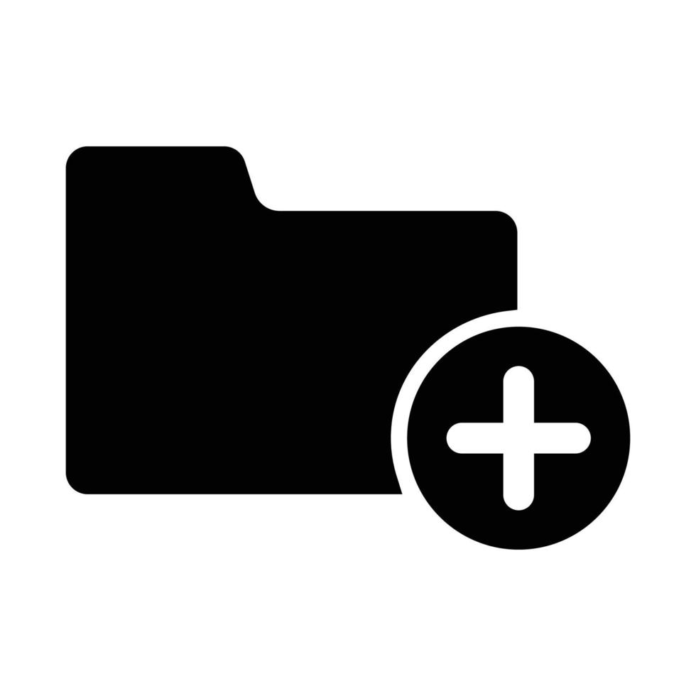 Folder Add Vector icon which is suitable for commercial work and easily modify or edit it