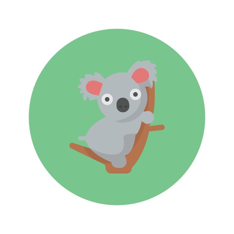 icono de vector animal koala que es adecuado para el trabajo comercial y modificarlo o editarlo fácilmente