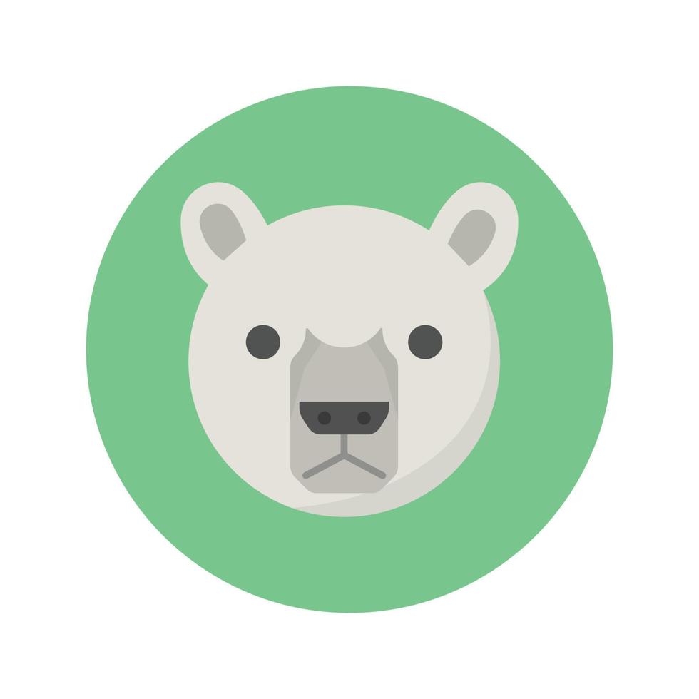 icono de vector animal de oso que es adecuado para el trabajo comercial y modificarlo o editarlo fácilmente