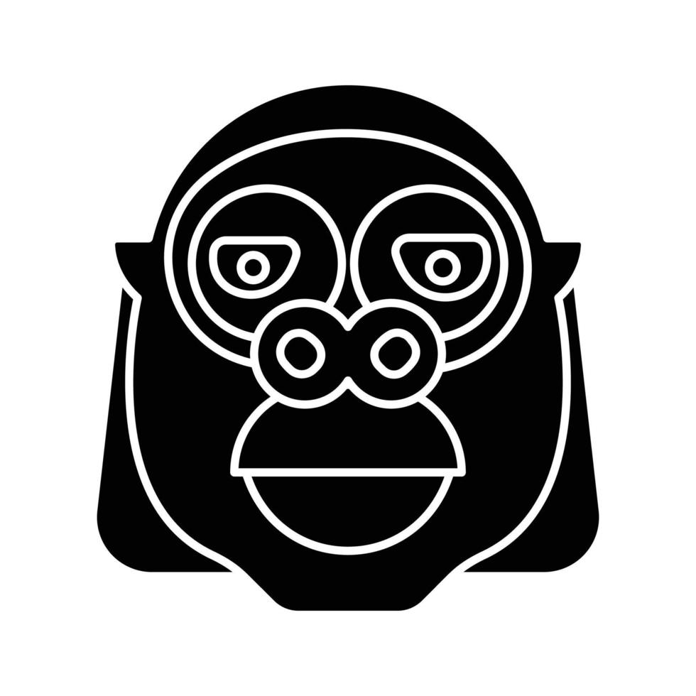 Gorilla animal Vector icon which is suitable for commercial work and easily modify or edit it