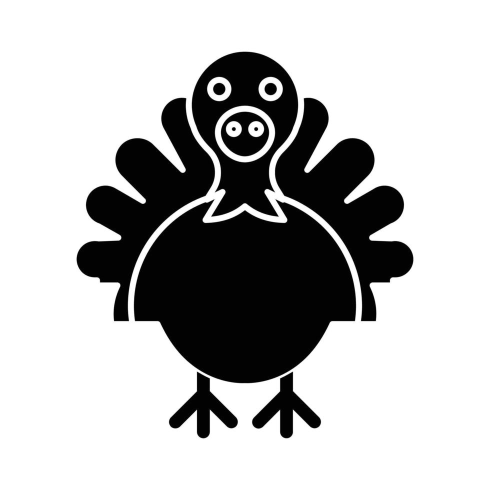 turkey animal Vector icon which is suitable for commercial work and easily modify or edit it