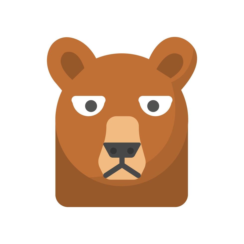 Bear animal Vector icon which is suitable for commercial work and easily modify or edit it