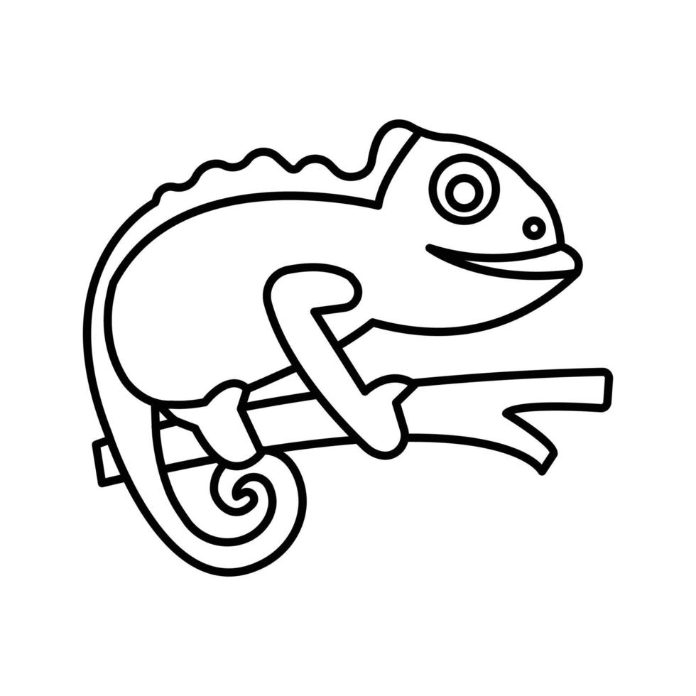 Chameleon animal Vector icon which is suitable for commercial work and easily modify or edit it