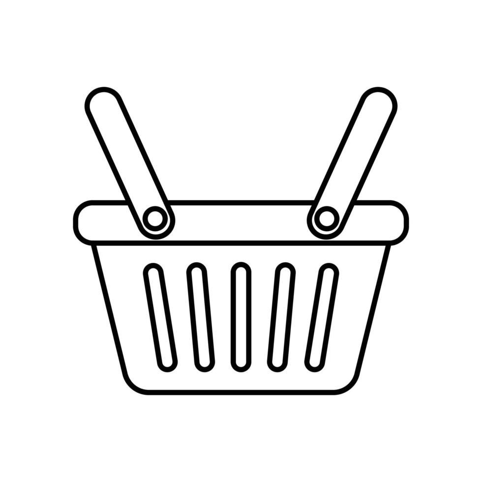 Shopping basket Vector icon which is suitable for commercial work and easily modify or edit it