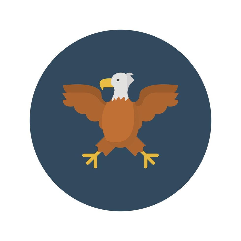 icono de vector de pájaro águila que es adecuado para el trabajo comercial y modificarlo o editarlo fácilmente