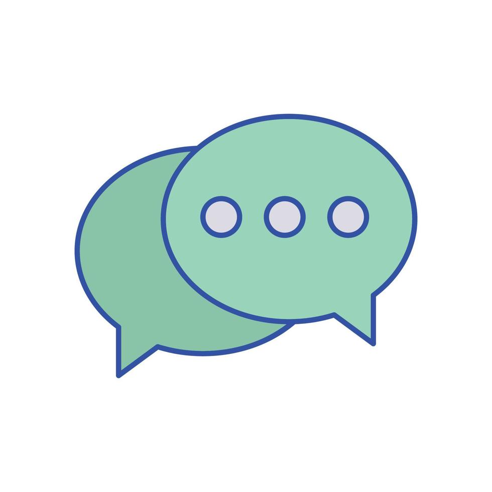 chat bubble Vector icon which is suitable for commercial work and easily modify or edit it