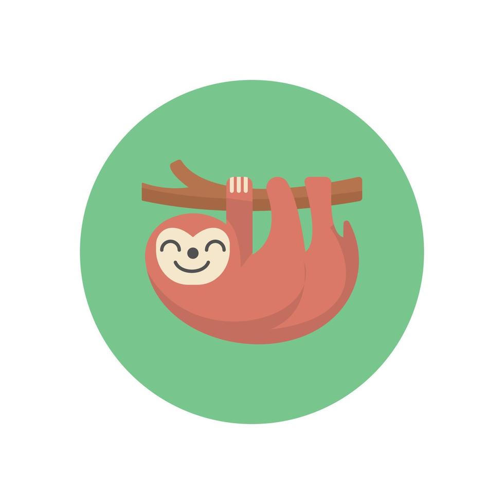 Sloth Animal Vector icon which is suitable for commercial work and easily modify or edit it