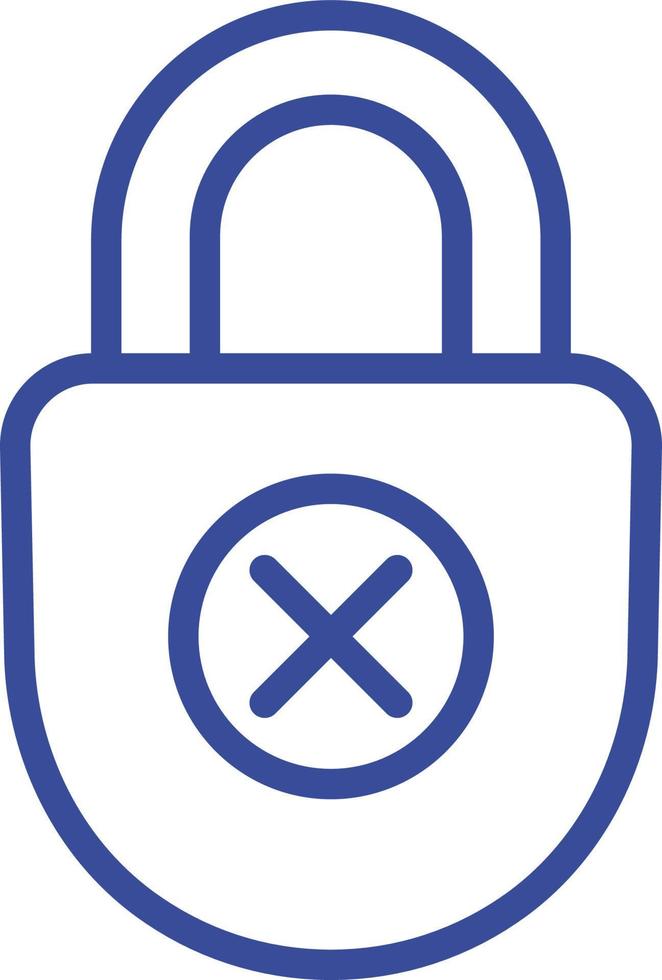 Insecure lock Isolated Vector icon which can easily modify or edit