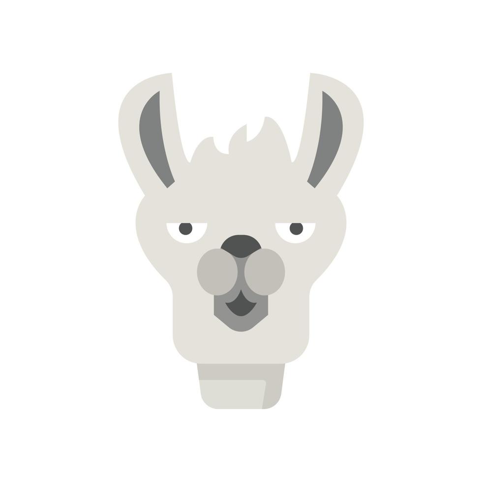 icono de vector animal de llama que es adecuado para el trabajo comercial y modificarlo o editarlo fácilmente