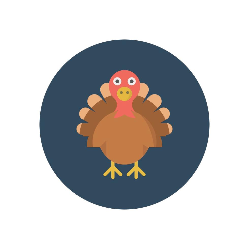turkey animal Vector icon which is suitable for commercial work and easily modify or edit it