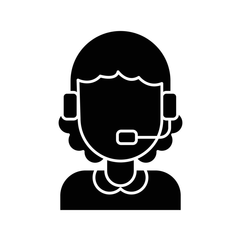 customer service Vector icon which is suitable for commercial work and easily modify or edit it