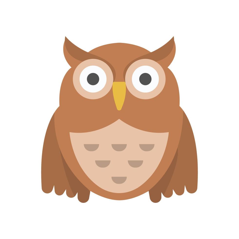 Owl bird animal Vector icon which is suitable for commercial work and easily modify or edit it