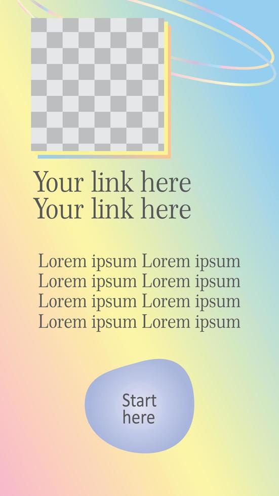 Template vector design with pastel colorful
