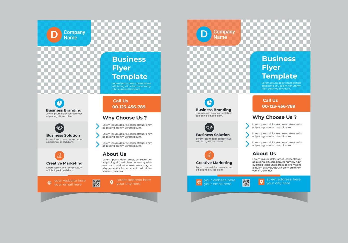 business flyer design template vector