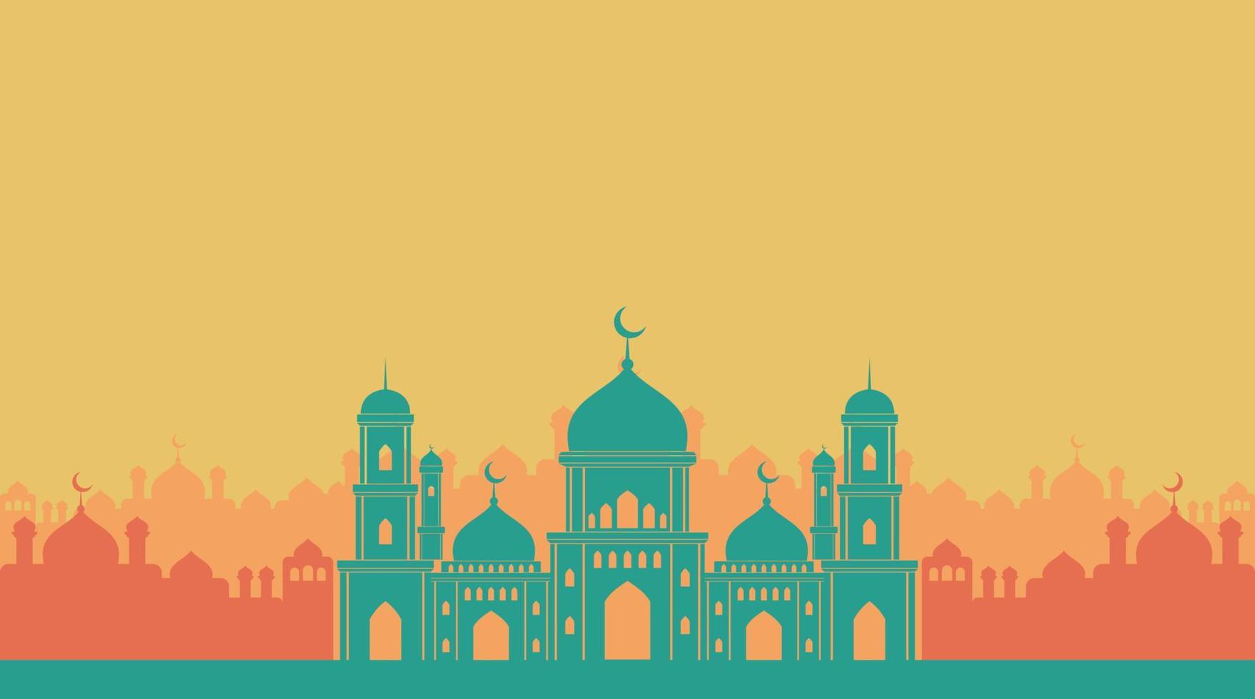 diseño de fondo islámico. fondo de ramadán. fondo de eid mubarak vector