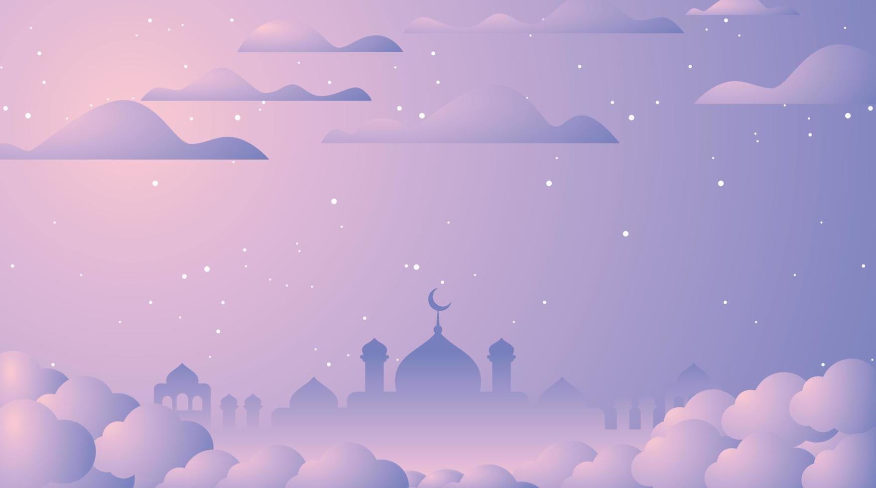 diseño de fondo islámico. fondo de ramadán. fondo de eid mubarak vector