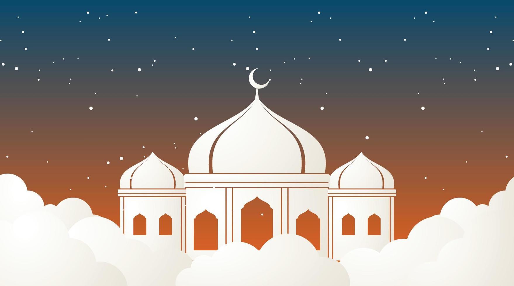 diseño de fondo islámico. fondo de ramadán. fondo de eid mubarak vector