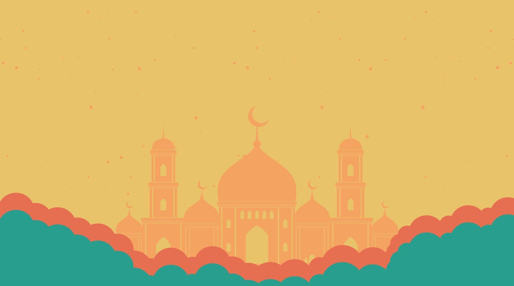 diseño de fondo islámico. fondo de ramadán. fondo de eid mubarak vector