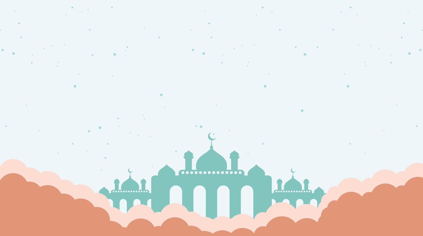 diseño de fondo islámico. fondo de ramadán. fondo de eid mubarak vector