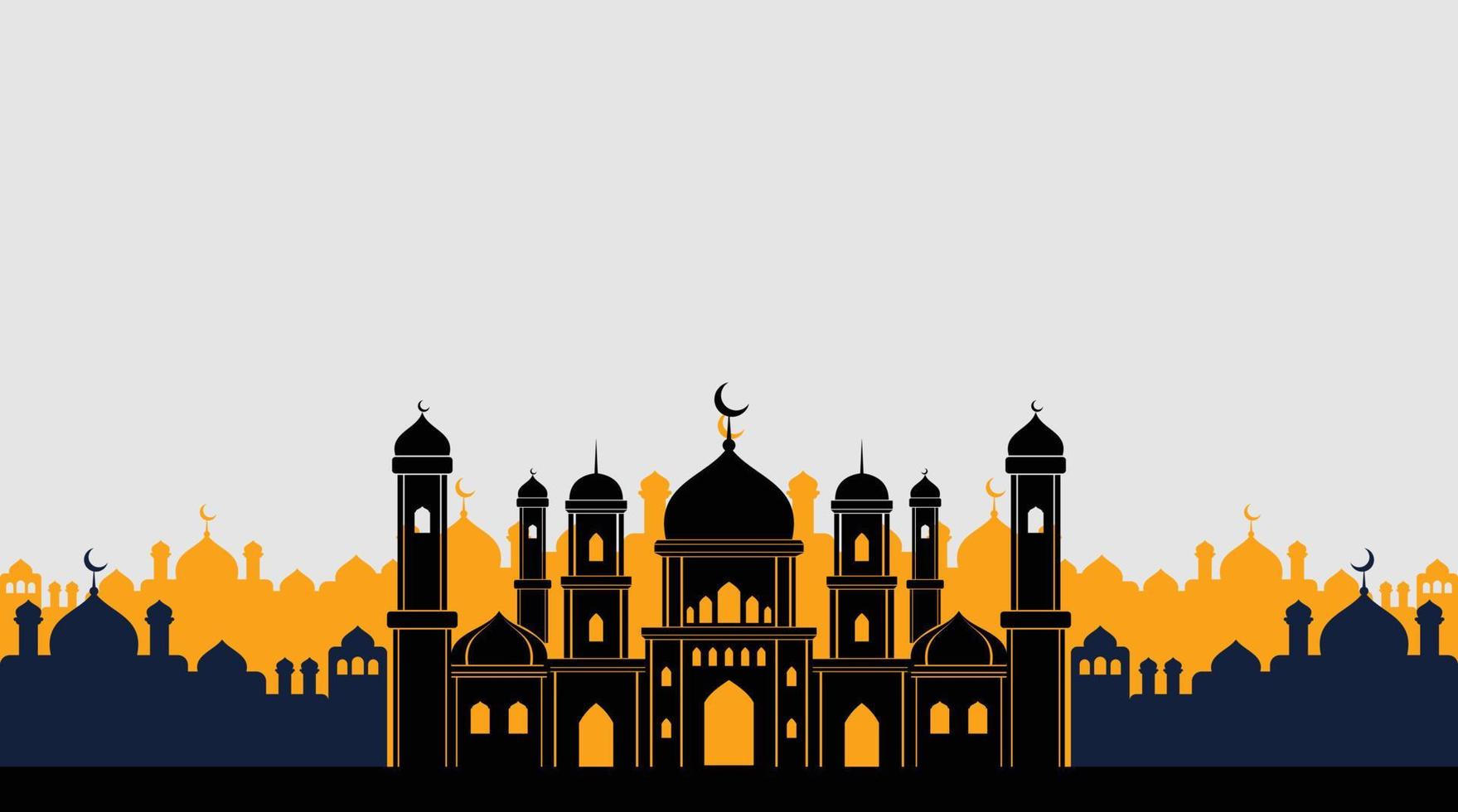 diseño de fondo islámico. fondo de ramadán. fondo de eid mubarak vector