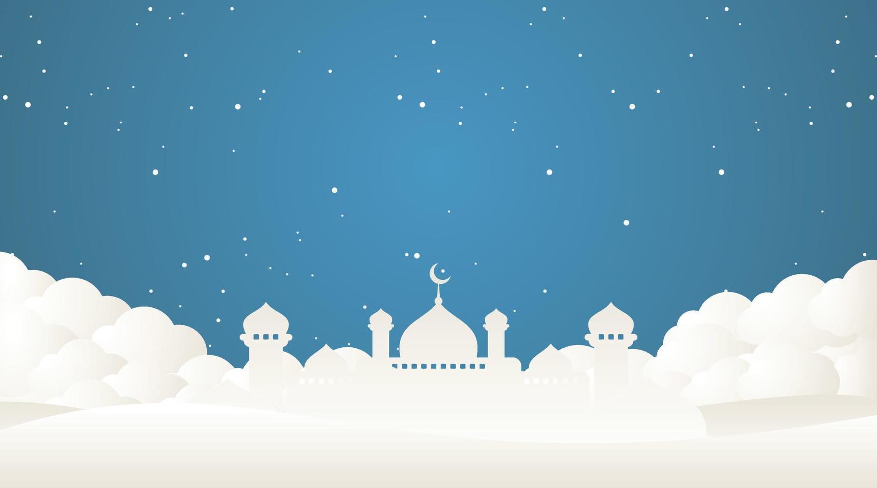 diseño de fondo islámico. fondo de ramadán. fondo de eid mubarak vector