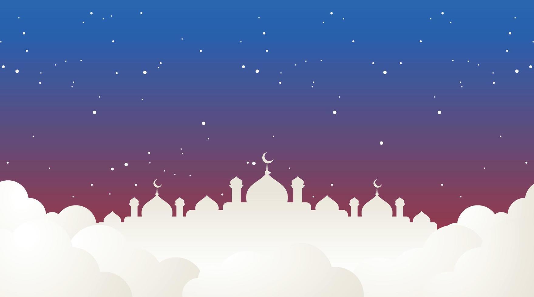 diseño de fondo islámico. fondo de ramadán. fondo de eid mubarak vector