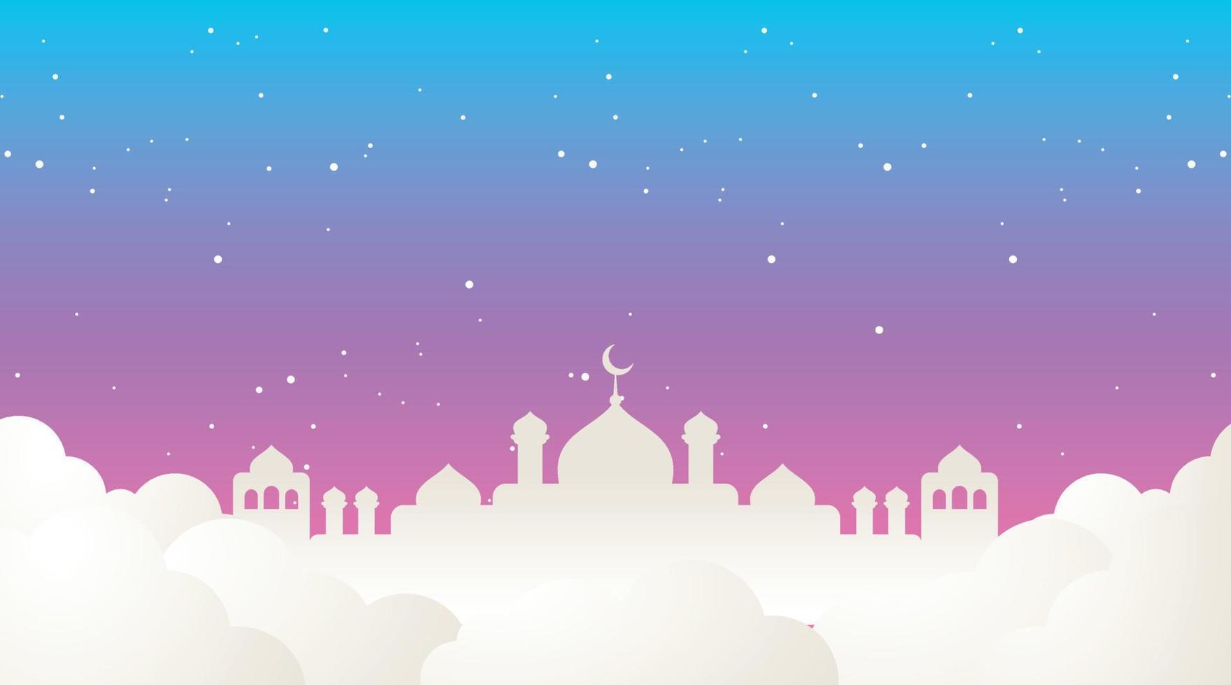 diseño de fondo islámico. fondo de ramadán. fondo de eid mubarak vector